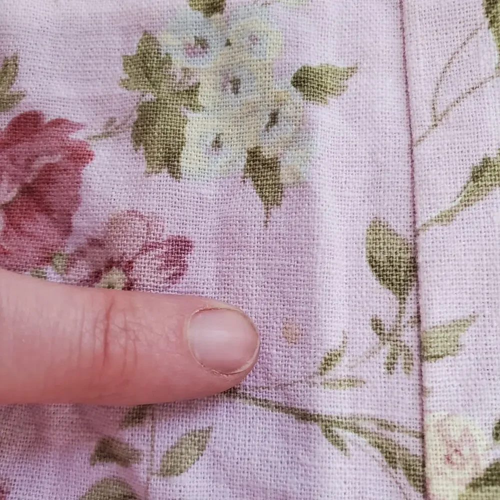 Reformation Jumpsuit Overall Small Pink Floral Wide Leg Garden Cottagecore Linen